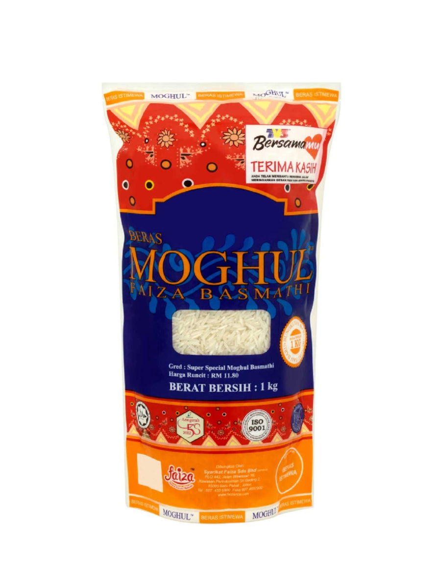 FAIZA MOGHUL BASMATHI RICE 1KG – Village Grocer - Hartamas Shopping Centre