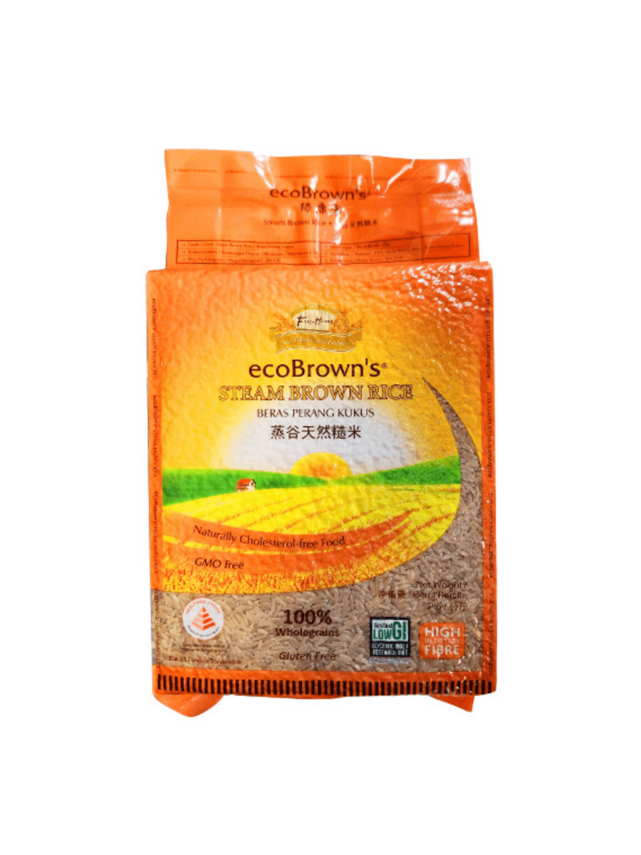 Equate Brown Rice ECOBROWNS STEAM BROWN RICE 2KG – Village Grocer - Hartamas Shopping Centre