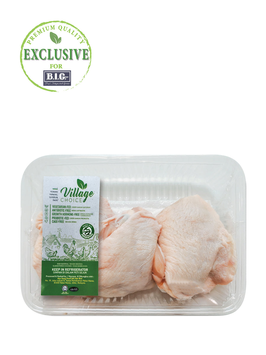 VILLAGE CHOICE ABF CHICKEN THIGH (+/-500G) – Village Grocer - Hartamas ...